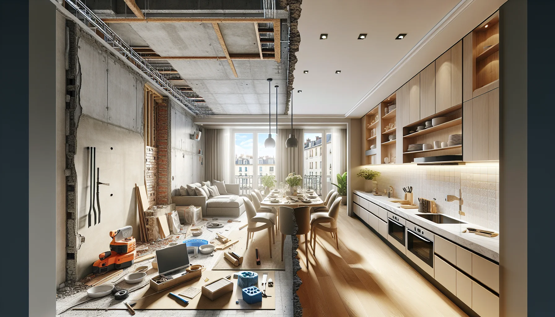 Rénovation intérieure d'un appartement à Lyon : aménagement et finitions